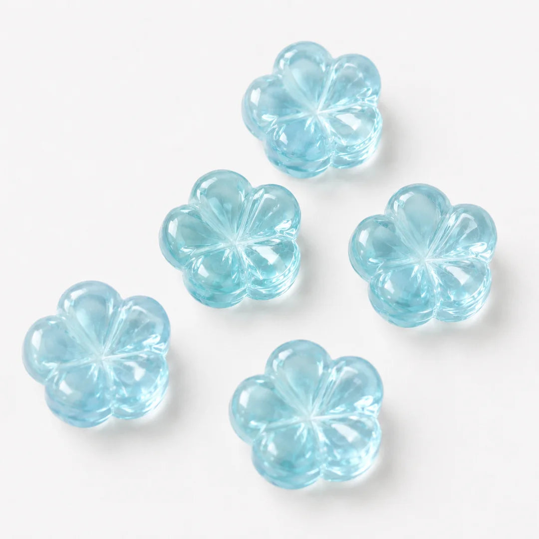 12 mm | Four Leaf Clover Glass Beads