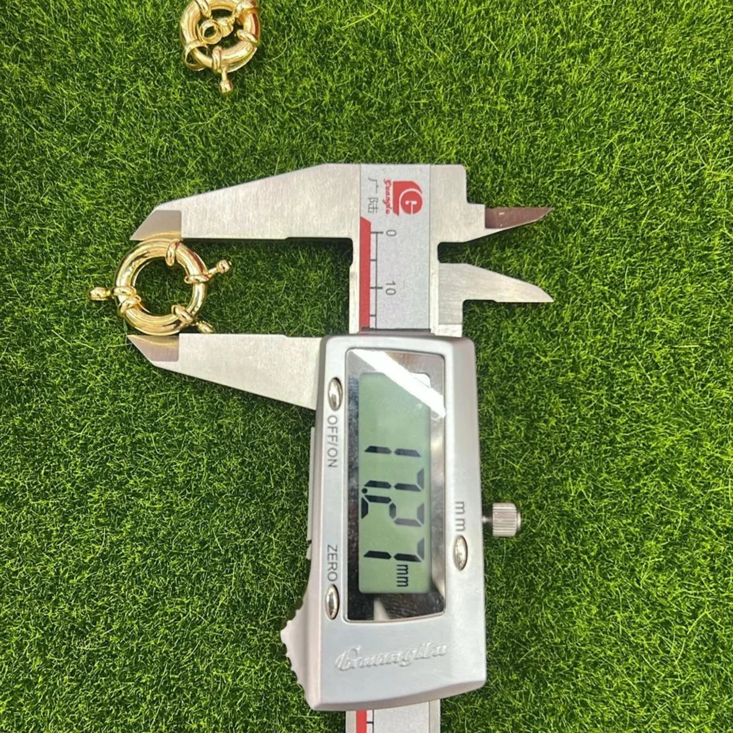 Stainless Steel | Gold Spring Clasps | 17 mm