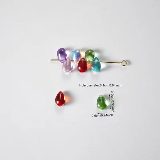 Glass Water Droplet Beads