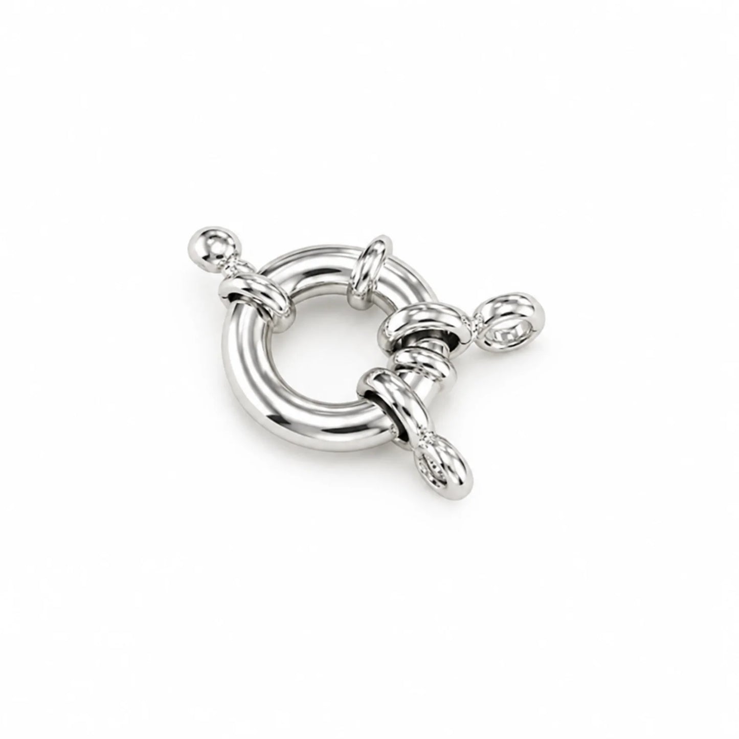 Stainless Steel | Silver Spring Clasps | 11 mm