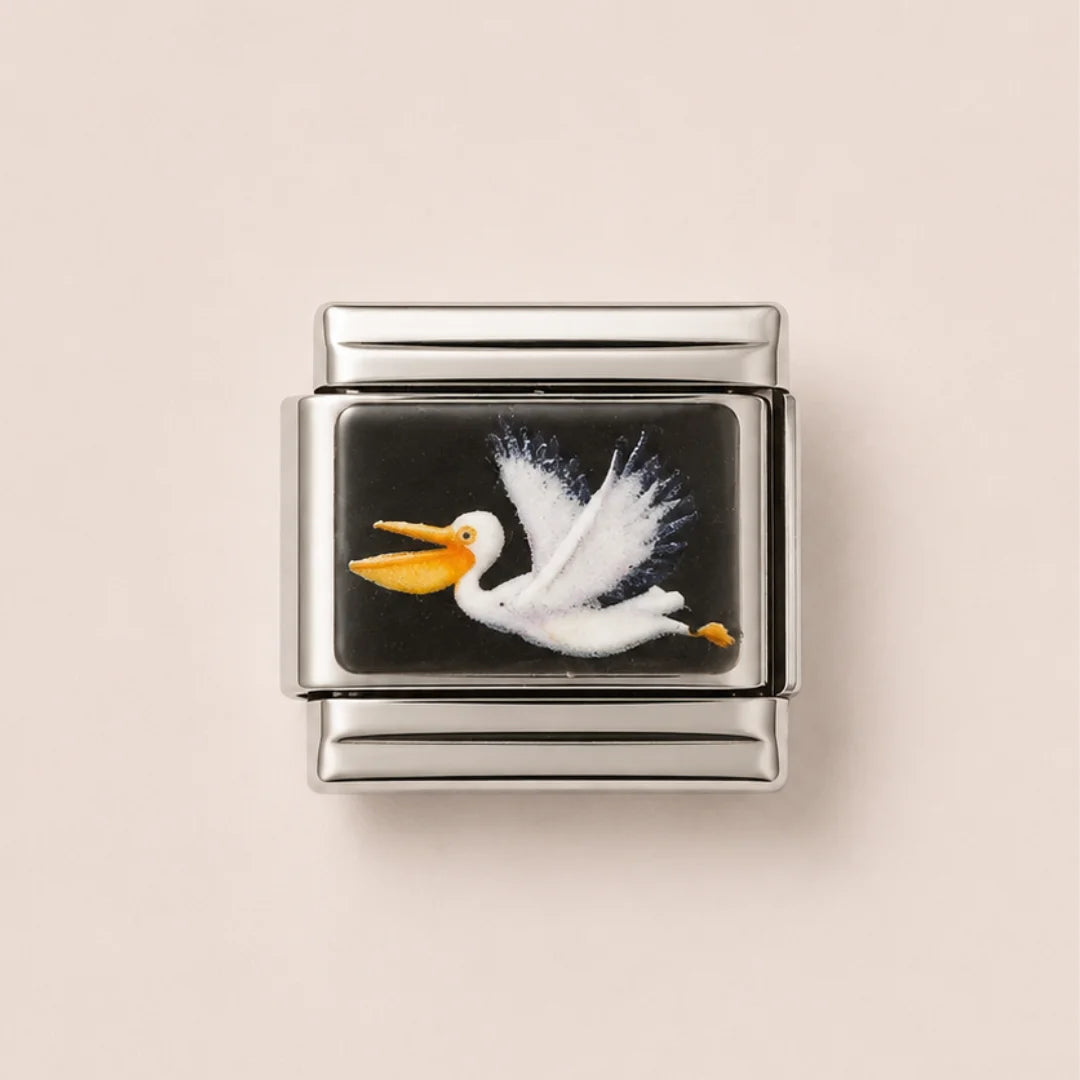 Stainless Steel | White Pelican Italian Charm