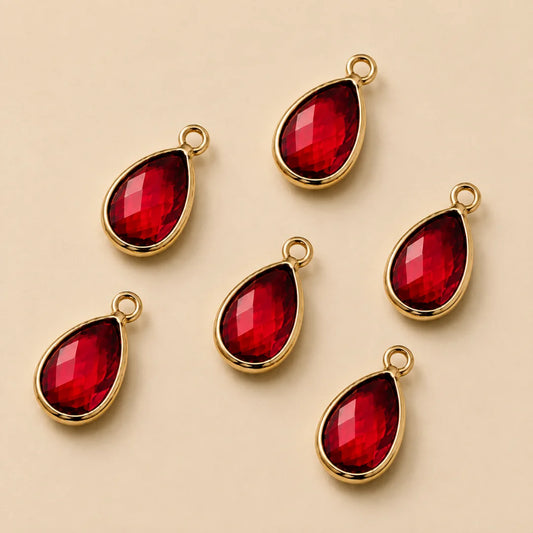 Multicolor Teardrop Charm | 12mm (H) x 5mm (W)