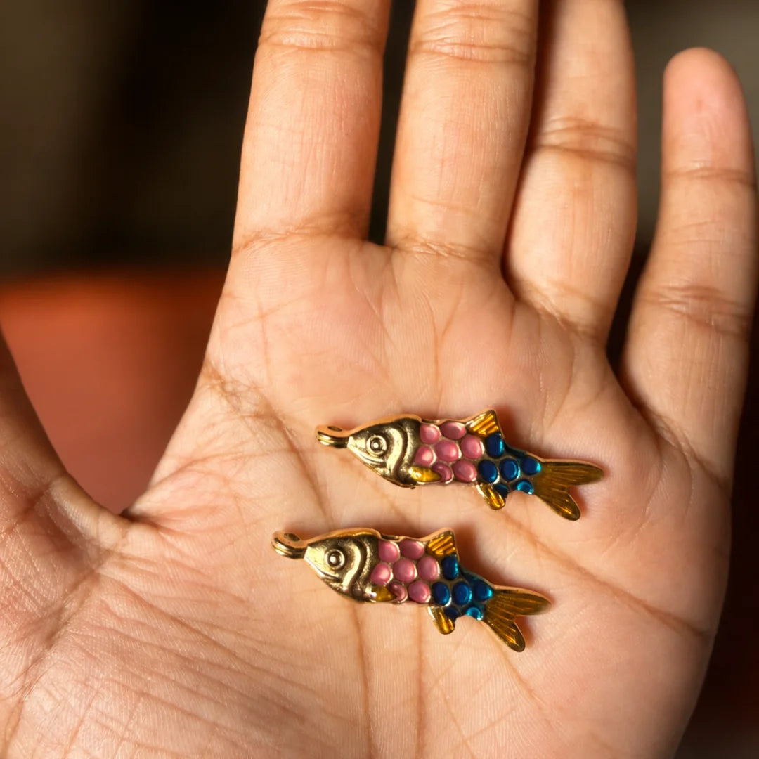 Enamel Koi Fish Charm