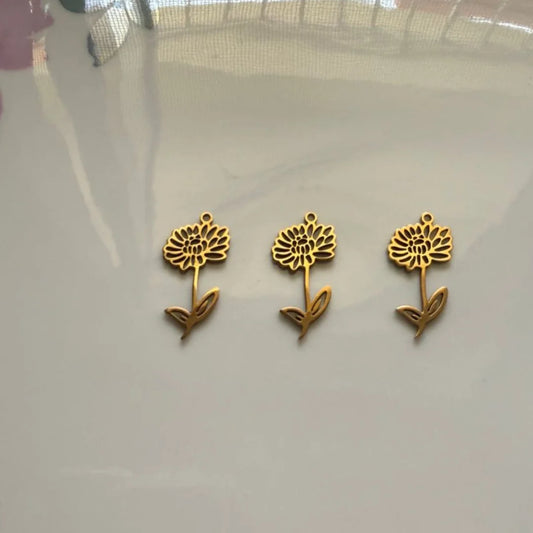18K PVD Plated Stainless Steel | Birth Month Flower Pendant