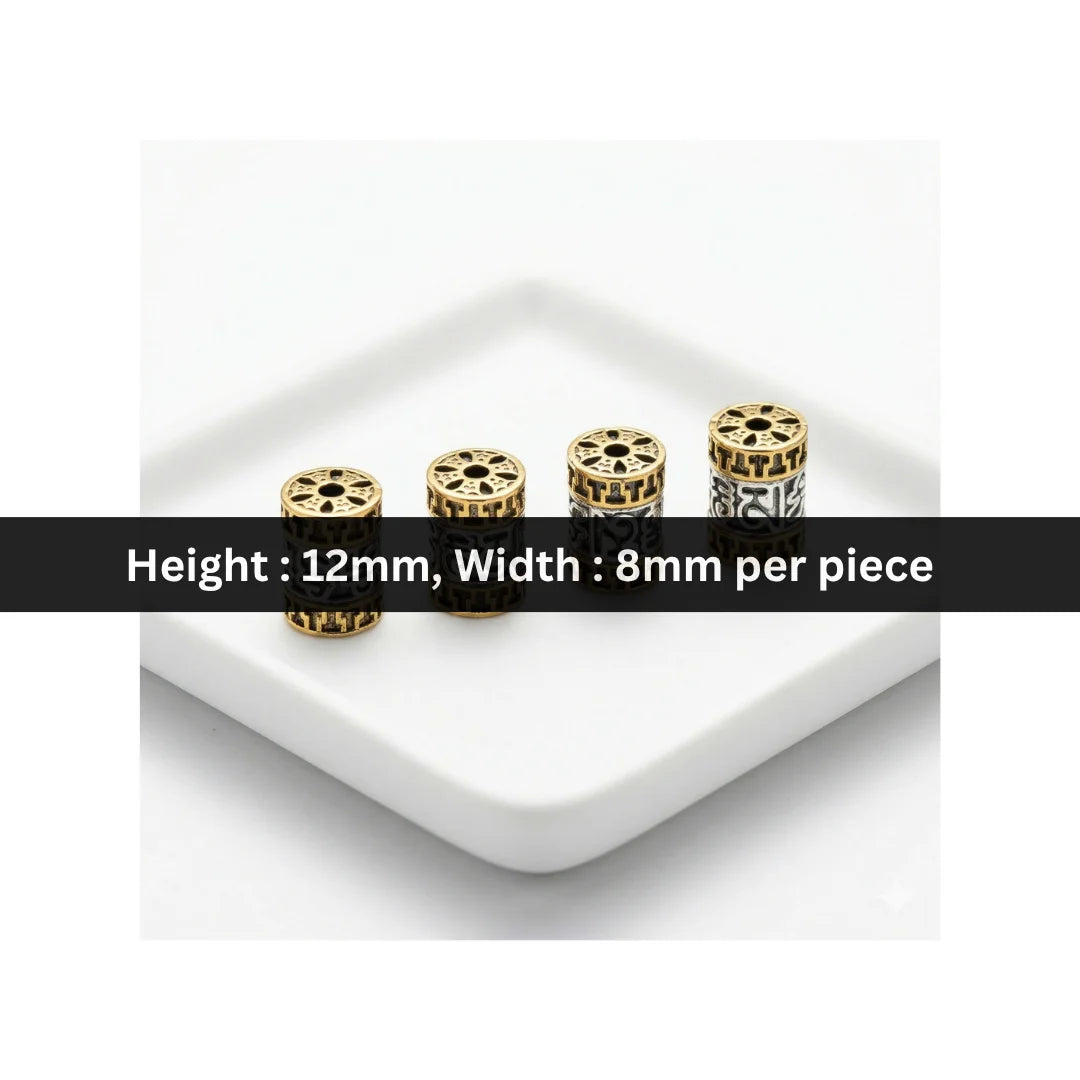 12x8 mm | Stainless Steel | Metal Cylinder Spacers
