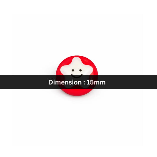 15mm | Happy Star Candy Bead