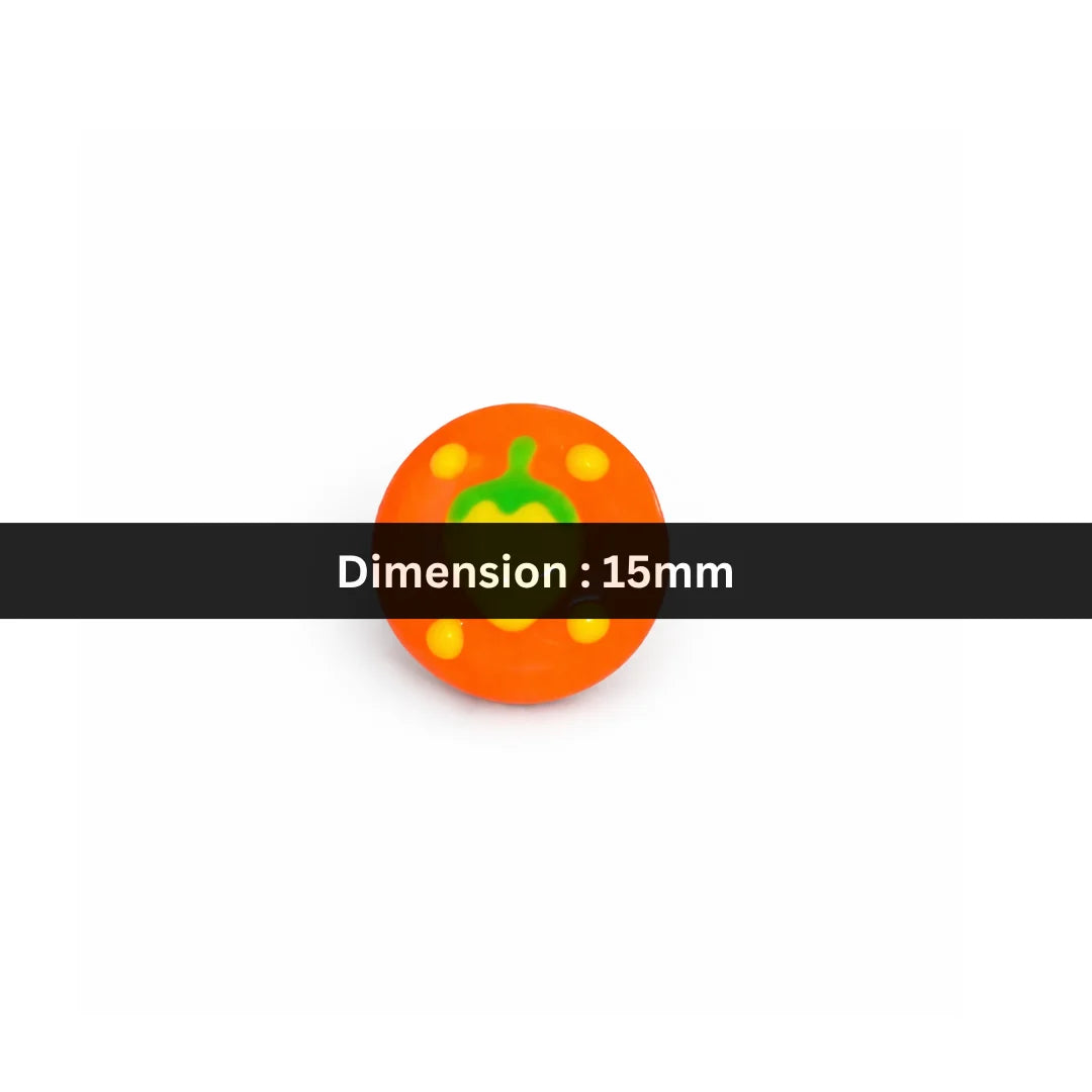 15mm | Citrus Strawberry Pop Bead