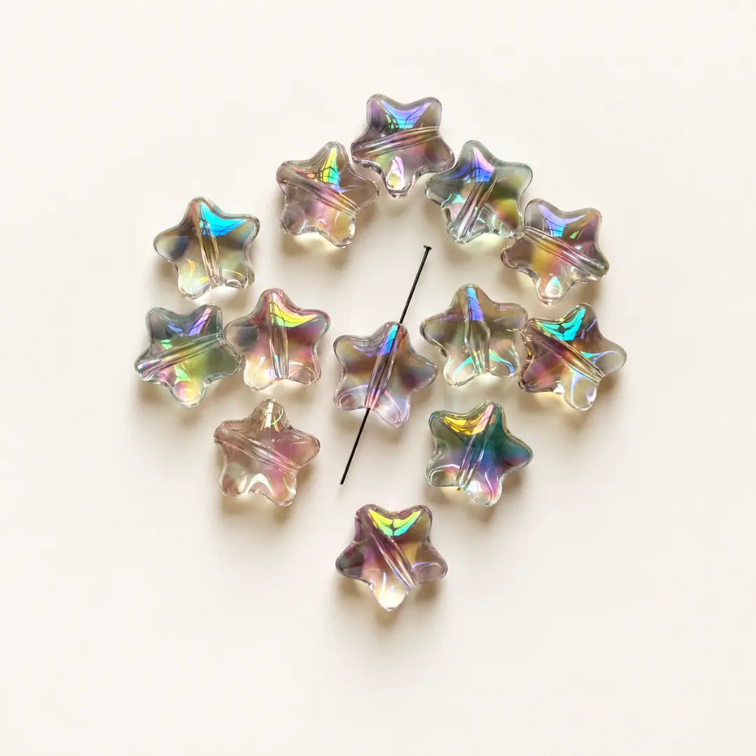Acrylic Star-Shaped Beads | 25 grams