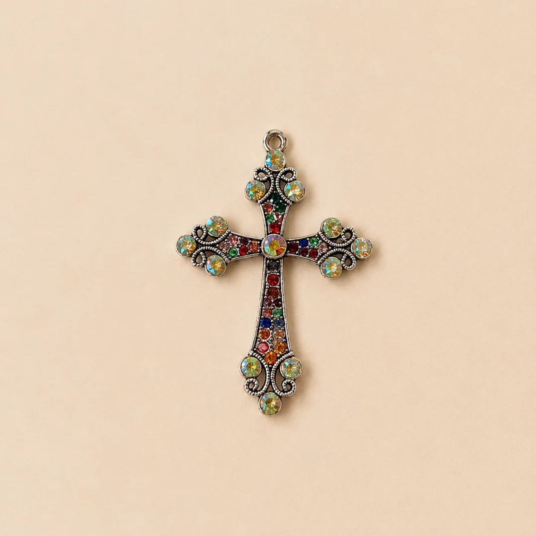 Vintage Cloisonne cross Pendant