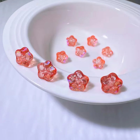 Sparkling Glory Flower Glass Beads
