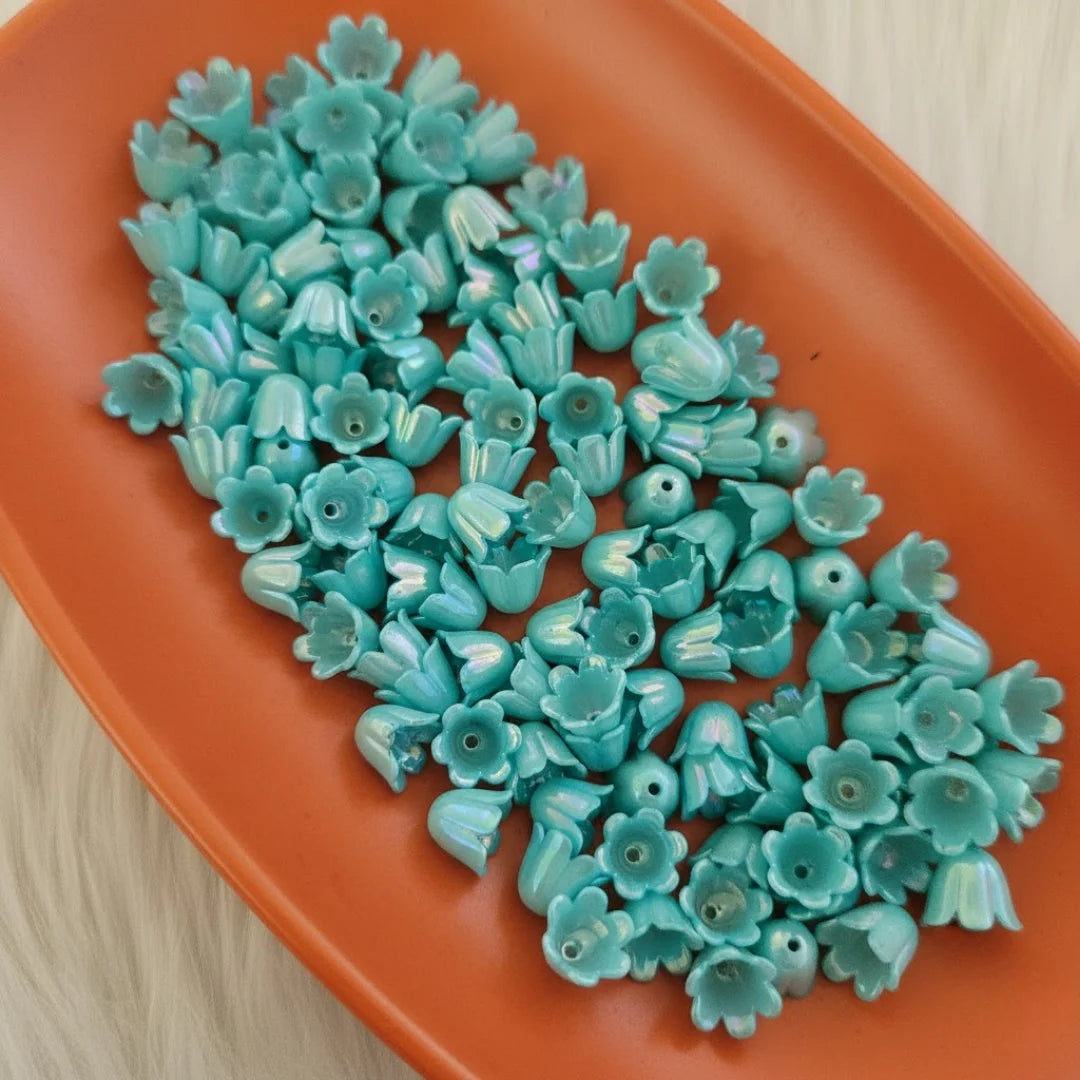 Acrylic | 10x6 mm | Bell Flower Beads - Style 01