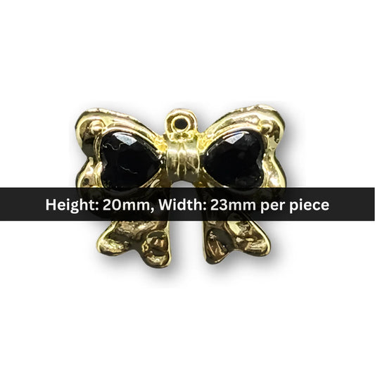 Stainless Steel | 20x23 mm | Bow With Heart Charm – Style 01