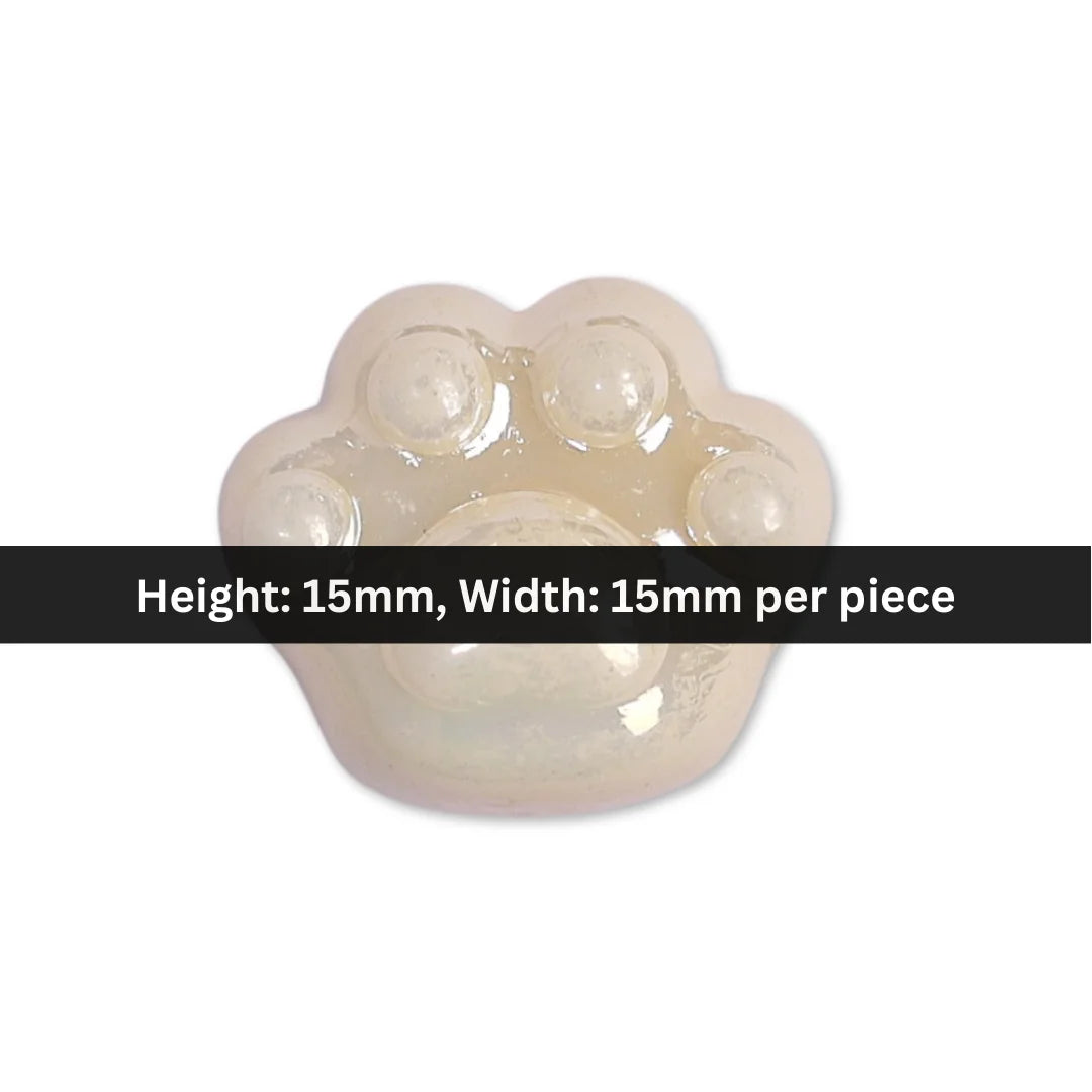 Acrylic | 15x15 mm | Cat Paw Bead - Style 02