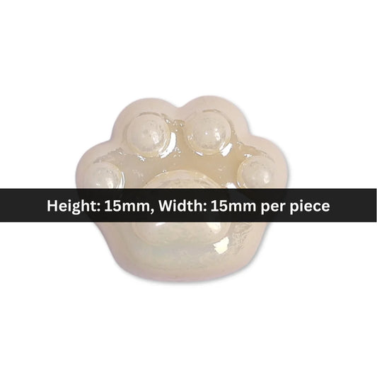 Acrylic | 15x15 mm | Cat Paw Bead - Style 02