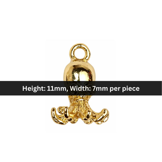 Gold Octopus Charm