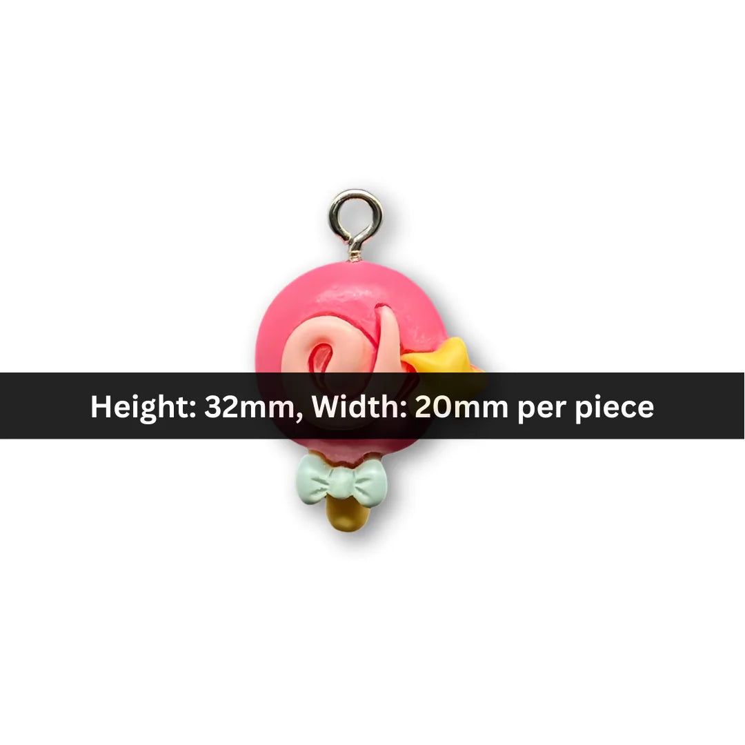 Rubber | 32x20 mm | Lollipop Charm