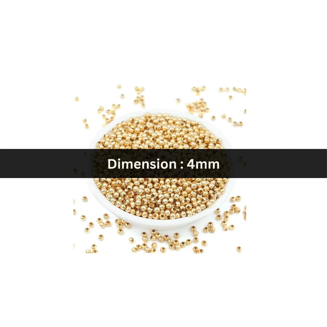 Stainless Steel | 4 mm | Round Beads Style 01