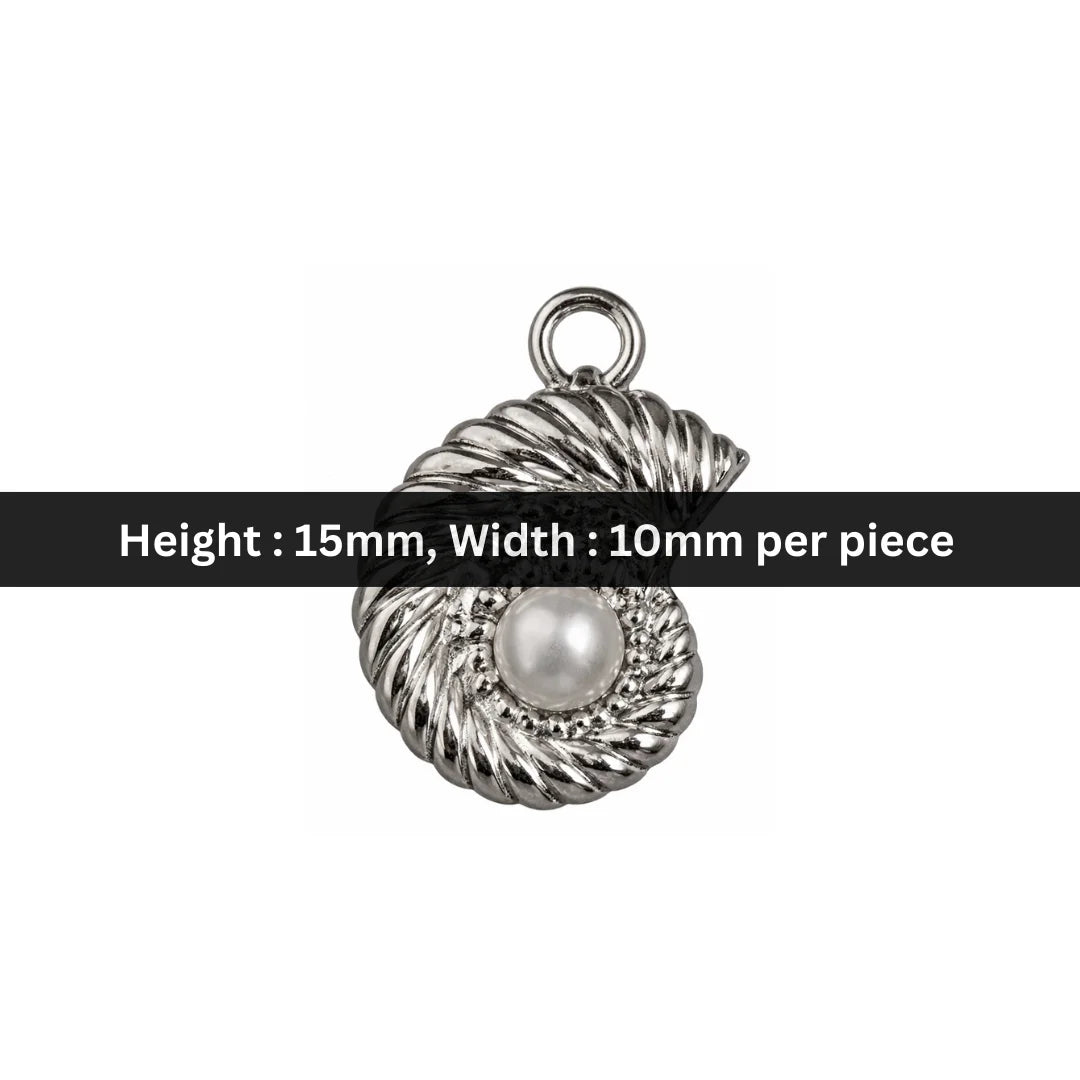 Stainless Steel | 15x10 mm | Shell Charm