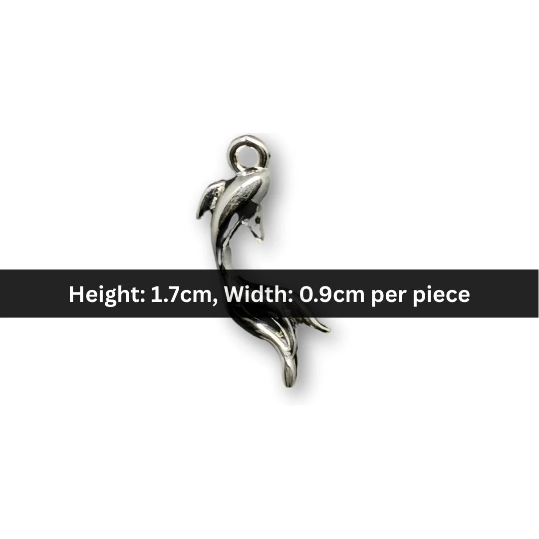 Stainless Steel | 17x9 mm | Dolphin Pendant Charm