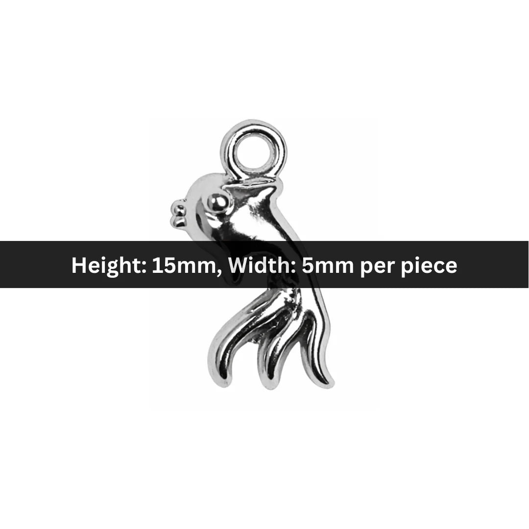 Stainless Steel | 15x5 mm | Fish Mini Charm