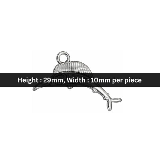 Stainless Steel | 29x10 mm | Dolphin Charm Style - 02