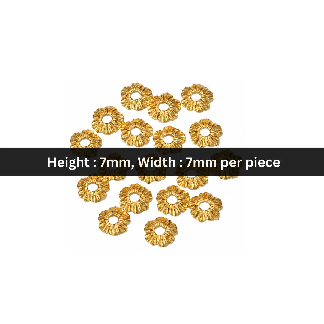 Stainless Steel | 7x7 mm | Sunflower Beads