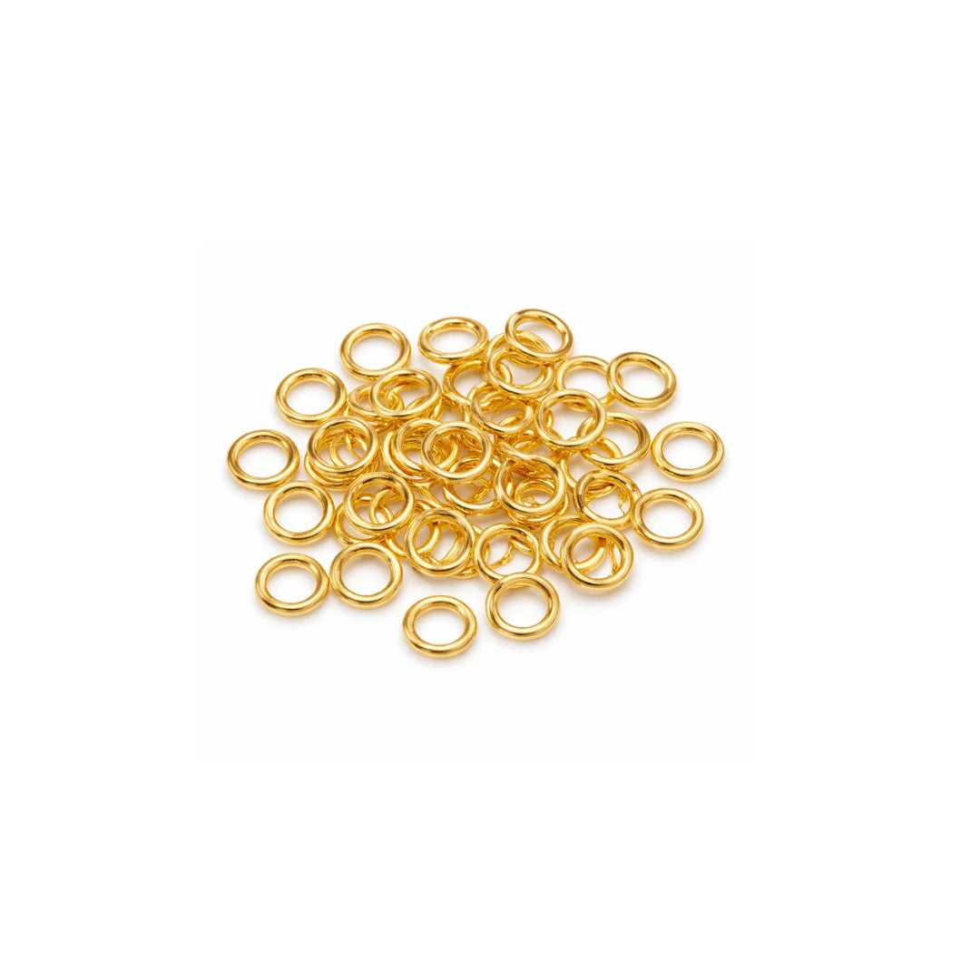 316 Stainless Steel | Gold Plated Jump Rings - Small (3mm)
