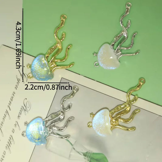 Zinc Alloy | 2.2x4.3 cm | Jellyfish Shaped Pendant