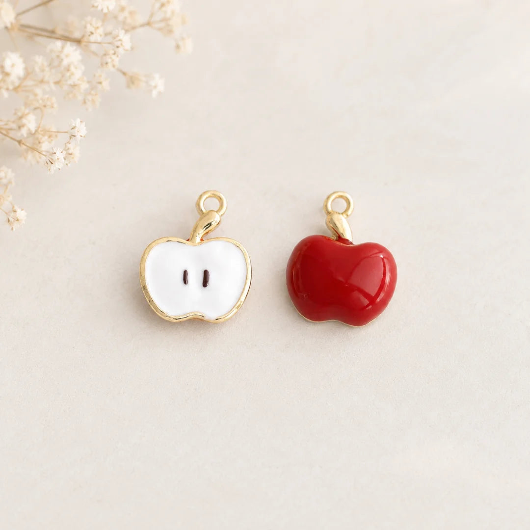 Stainless Steel | Half Slice Apple Charm