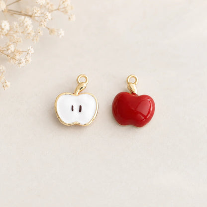 Stainless Steel | Half Slice Apple Charm