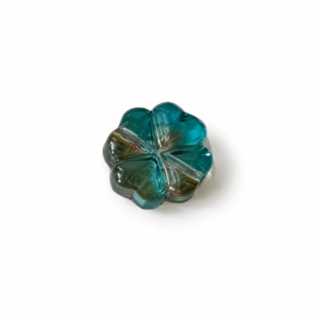 12 mm | Four Leaf Clover Glass Beads