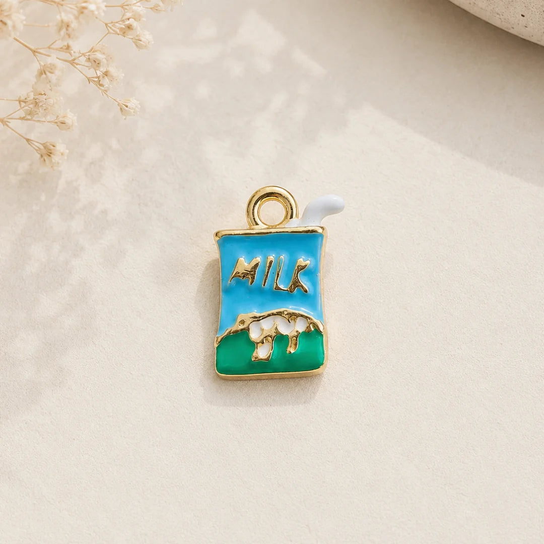 Stainless Steel | Milk Carton Charm