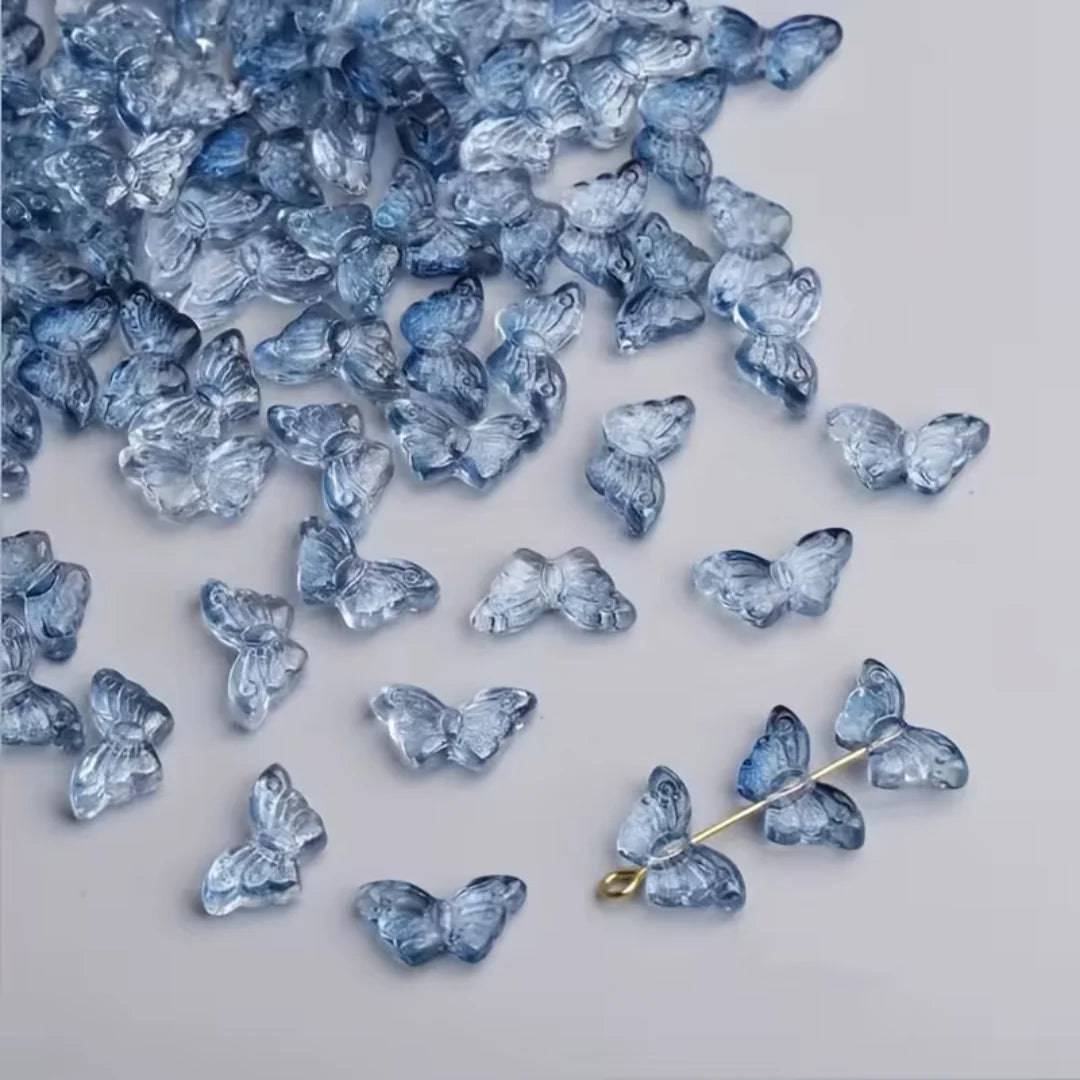 Glass Butterfly Beads