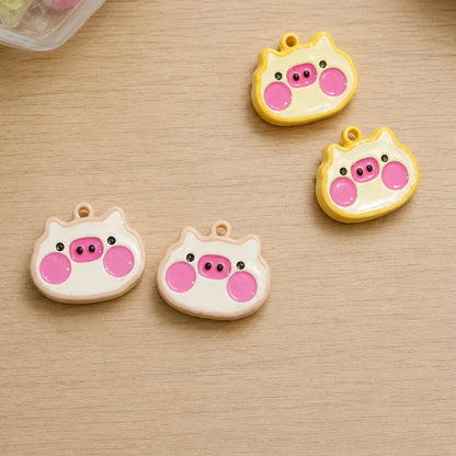 Cute Cartoon Pig Charms