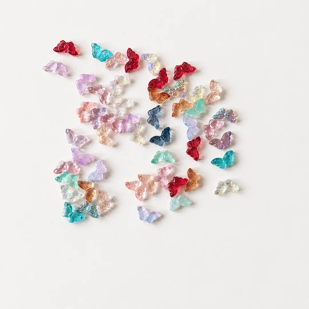 Glass Butterfly Beads