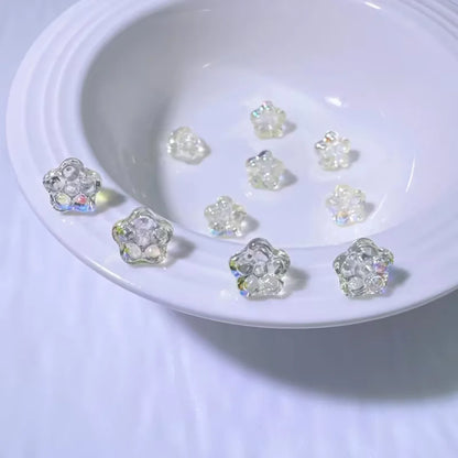 Sparkling Glory Flower Glass Beads
