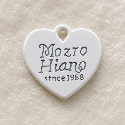 Heart Shaped Mozzo Hiano Charms