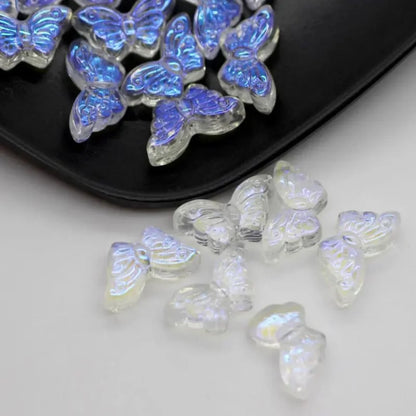 Glass Butterfly Beads