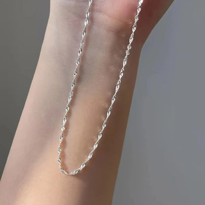 1 Ft of Stainless Steel Chain | Silver | Twisted Chain