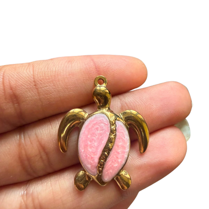 Stainless Steel | Gold Plated Turtle Pendant
