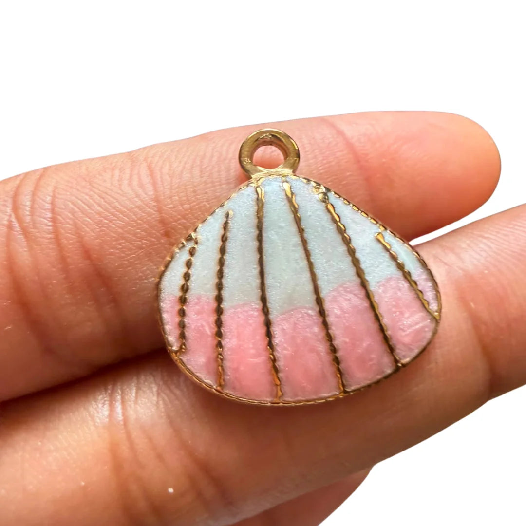 Enamelled Sea Shell Charm