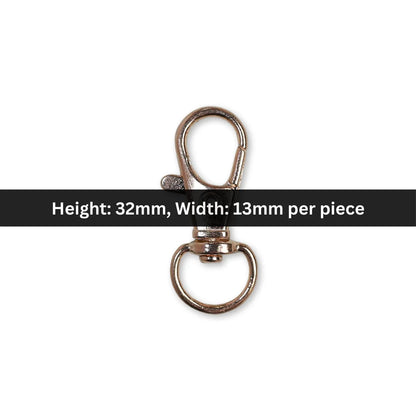 Swivel Lobster Clasp Clip Hook – Style 03 | 32x13 mm