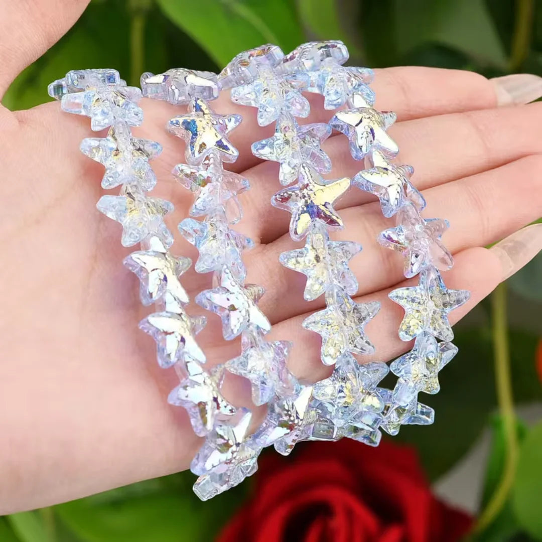 15 mm | Starfish Shape Glass Beads