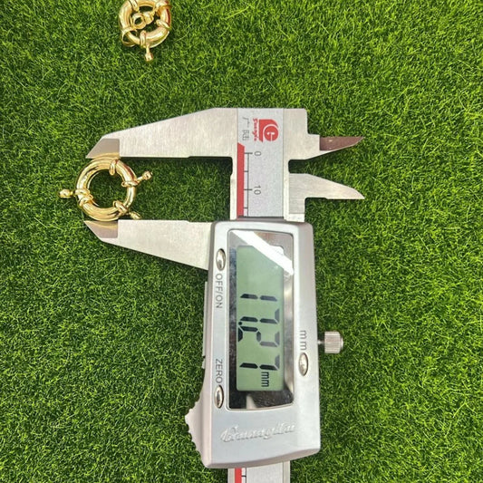 Stainless Steel | Gold Spring Clasps | 17 mm