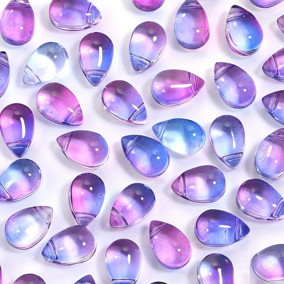 Glass Water Droplet Beads