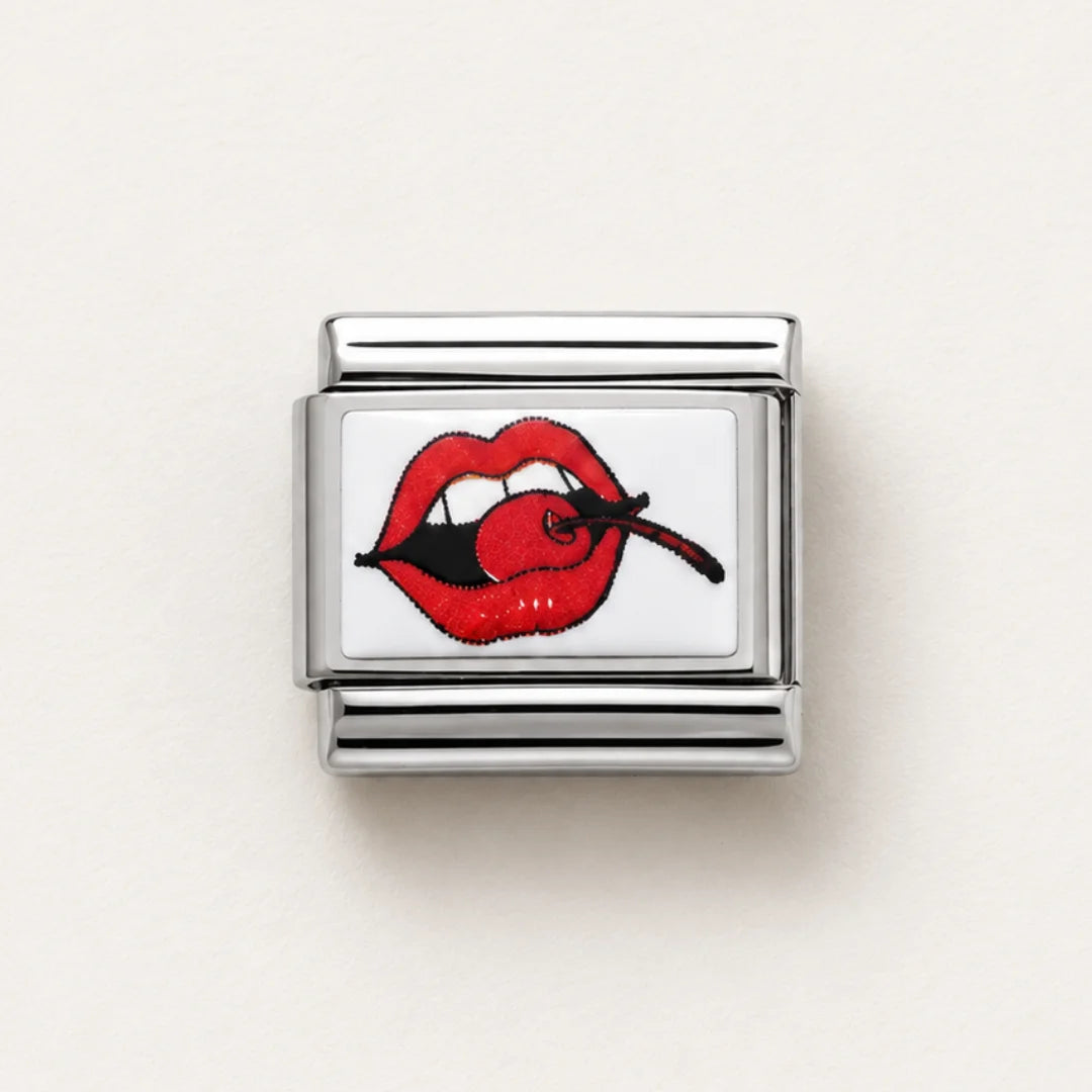 Stainless Steel | Cherry Lip Italian Charm