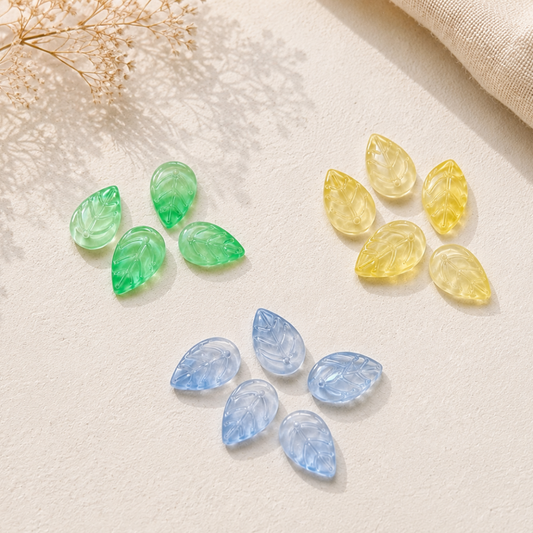 Czech Glass Leaf Beads