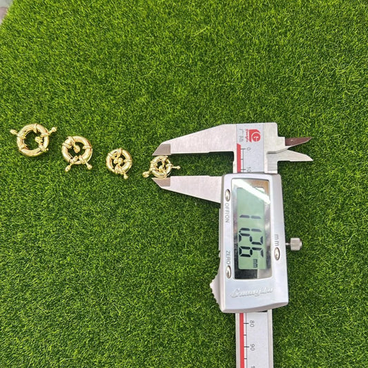 Stainless Steel | Gold Spring Clasps | 11 mm