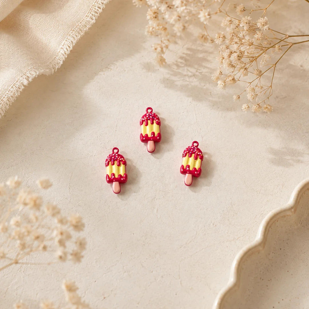 Filled Enamel Ice Cream Charm