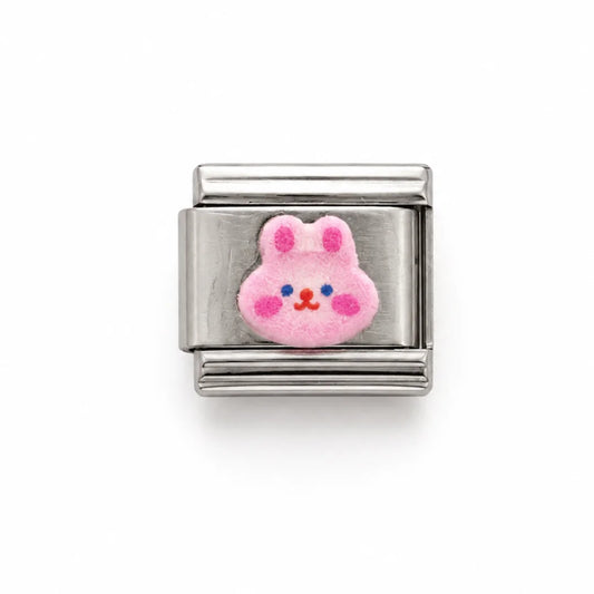 Stainless Steel | Pink Rabbit Italian Charm